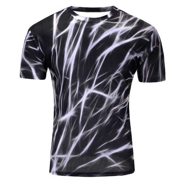 Herre T-shirt med 3D-print L