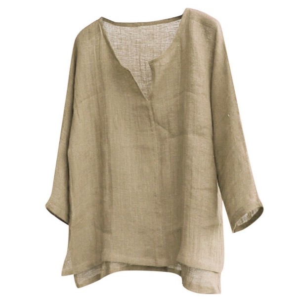 Herre T-shirt med lange ærmer T2191 beige S