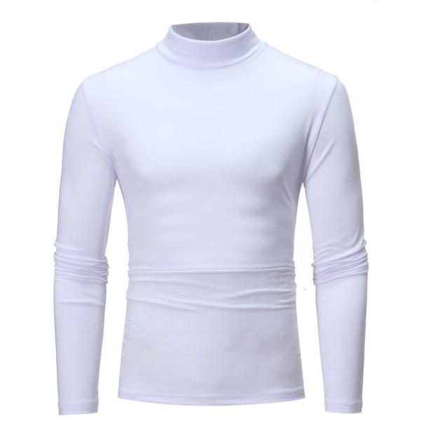 Herre T-shirt med lange ærmer T2272 hvid XS