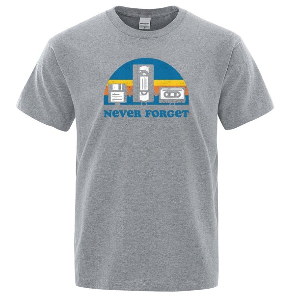 Herre-T-shirt T2055 grå L