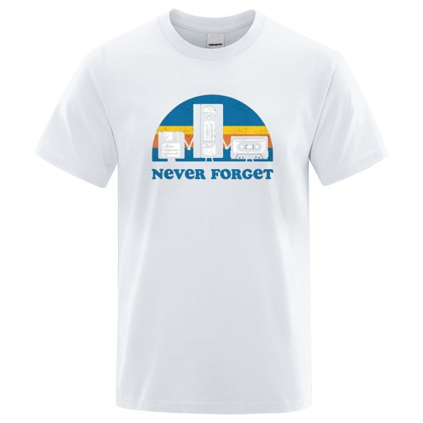 Herre-T-shirt T2055 hvid XS