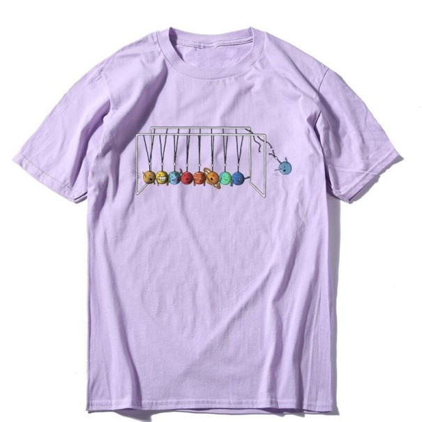 Herre-T-shirt T2125 lyslilla XS