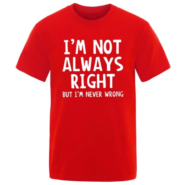 Herre-T-shirt T2178 rød S 2