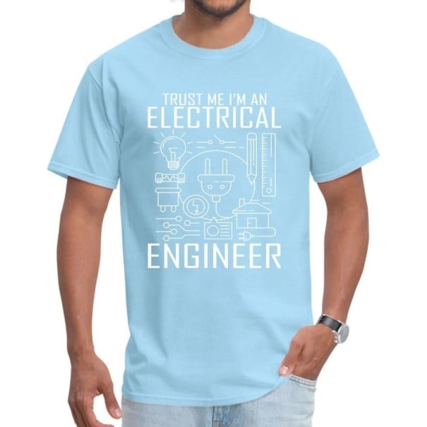 Herre-T-shirt T2202 lyseblå S