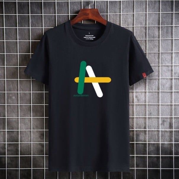 Herre-T-shirt T2257 sort M