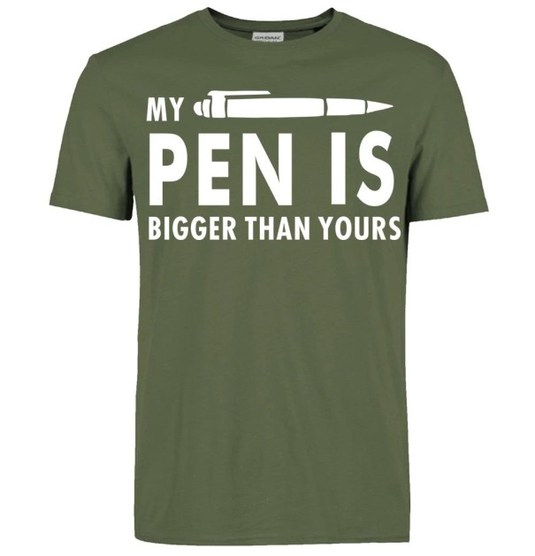 Herre-T-shirt T2258 armygrøn M 1