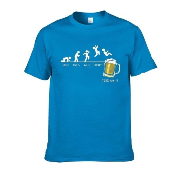 Herre-T-shirt T2265 lyseblå L