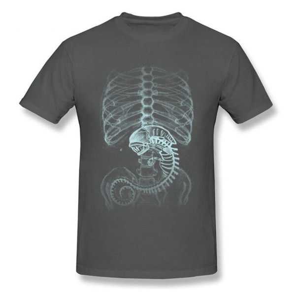 Herre-T-shirt T2316 mørkegrå XXS