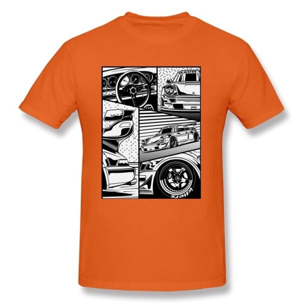 Herre-T-shirt T2329 orange XXL