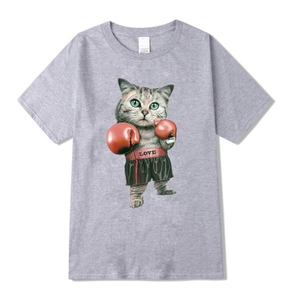 Herre-T-shirt T2386 grå M