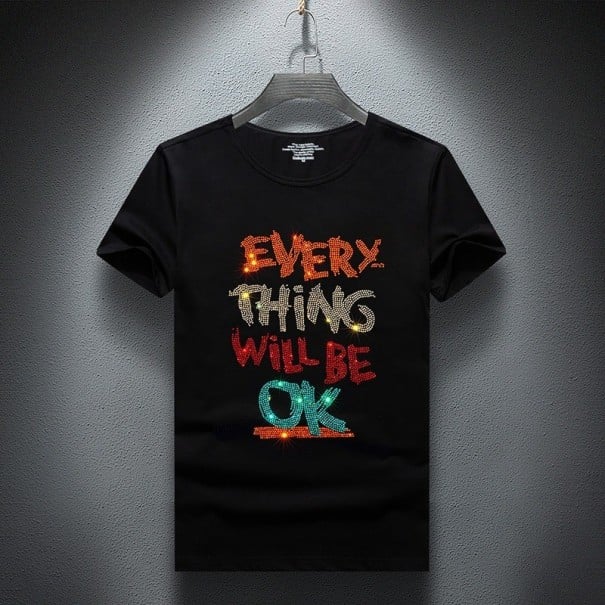 Herre-T-shirt T2394 sort L