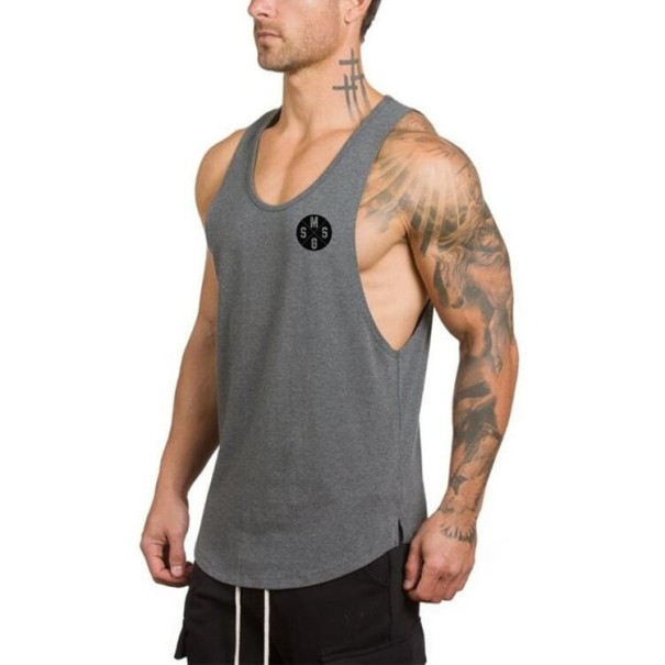 Herre tanktop F1809 grå L 4