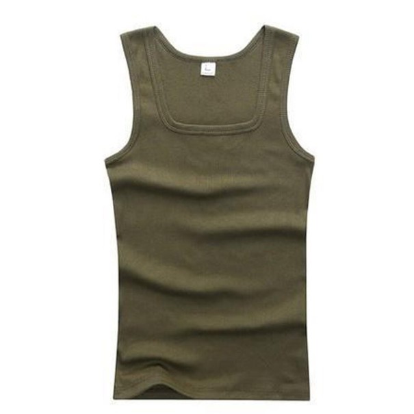 Herre tanktop F1811 armygrøn L