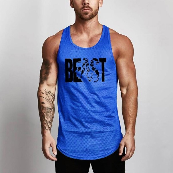 Herre tanktop F1813 blå XL 3