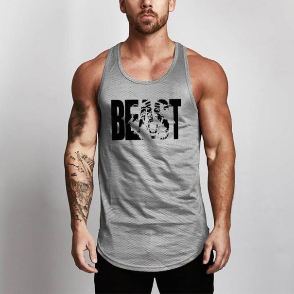 Herre tanktop F1813 grå S 3