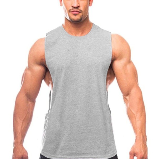 Herre tanktop F1815 grå L 2