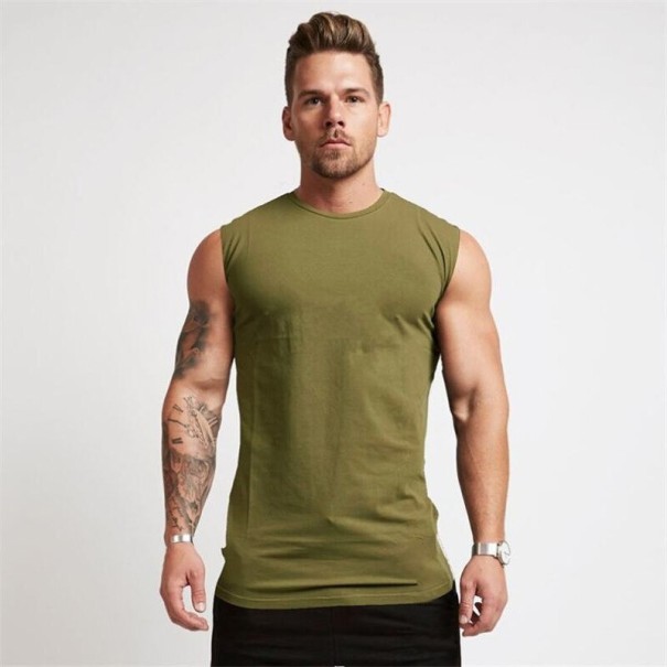 Herre tanktop F1823 armygrøn L