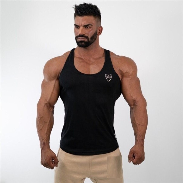Herre tanktop F1826 sort M 2