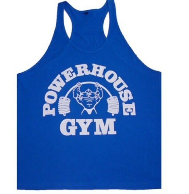 Herre tanktop F1839 blå S