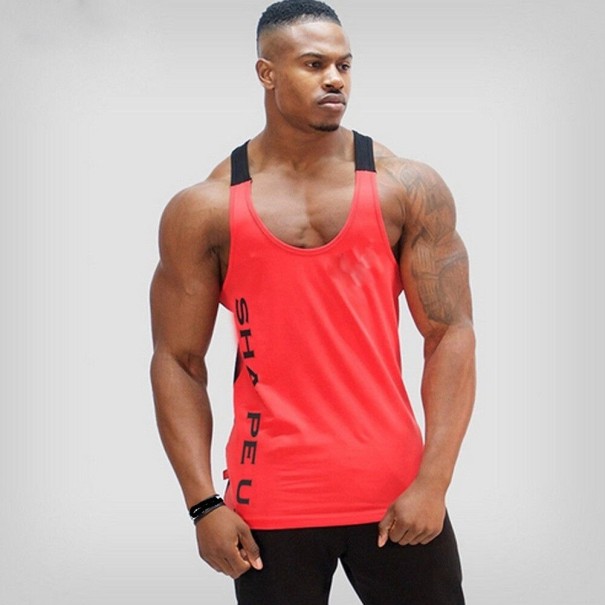 Herre tanktop rød L