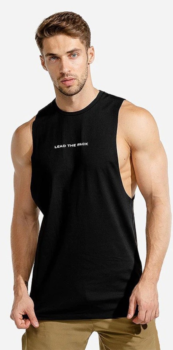 Herre tanktop T1945 sort S