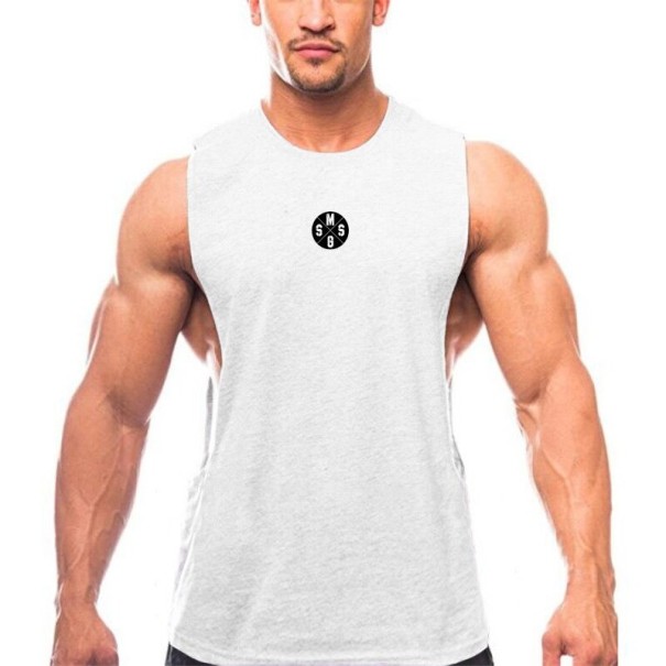 Herre tanktop T1949 hvid M 2