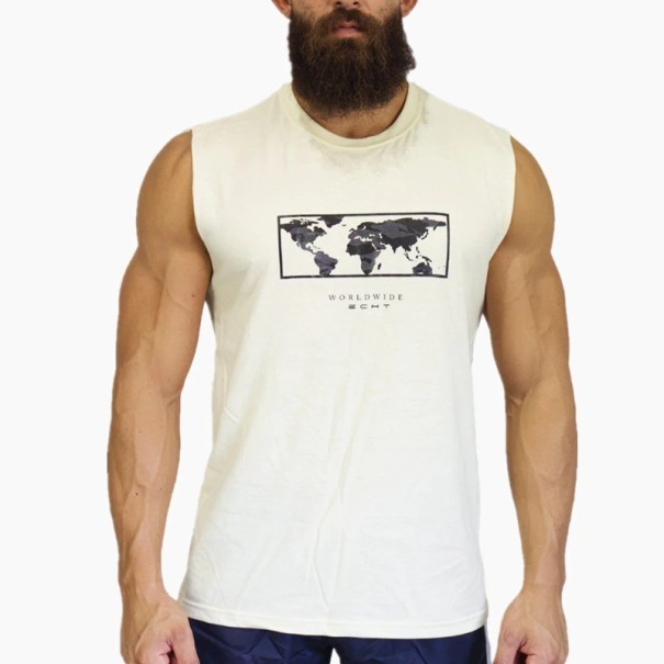 Herre tanktop T1973 hvid XS