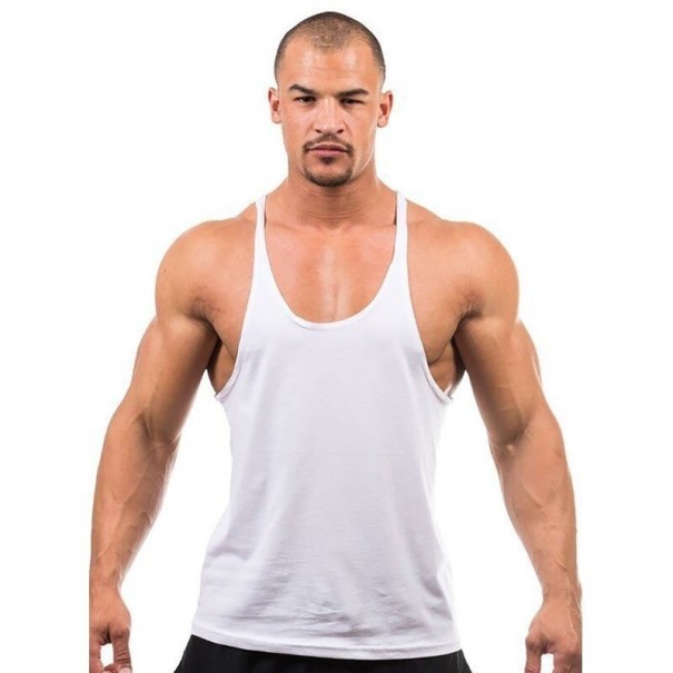 Herre tanktop T1979 hvid XL