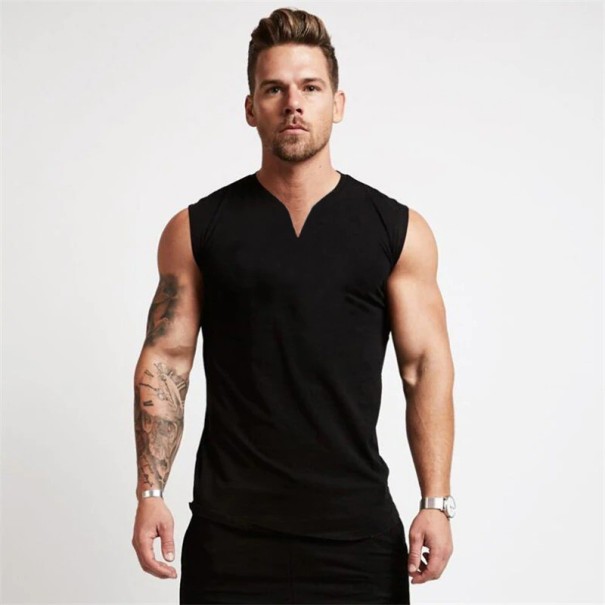 Herre tanktop T2003 sort S Herre tanktop T2003 sort S