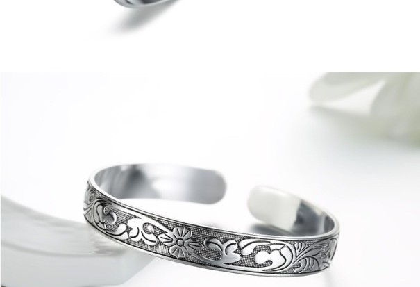 Herre vintage armbånd - sølv 1