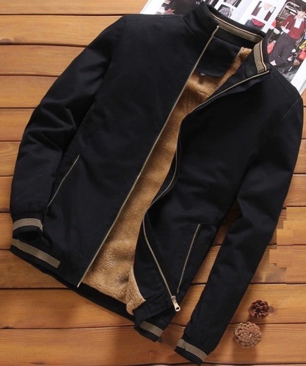 Herre vinterfleecejakke A2791 sort XS