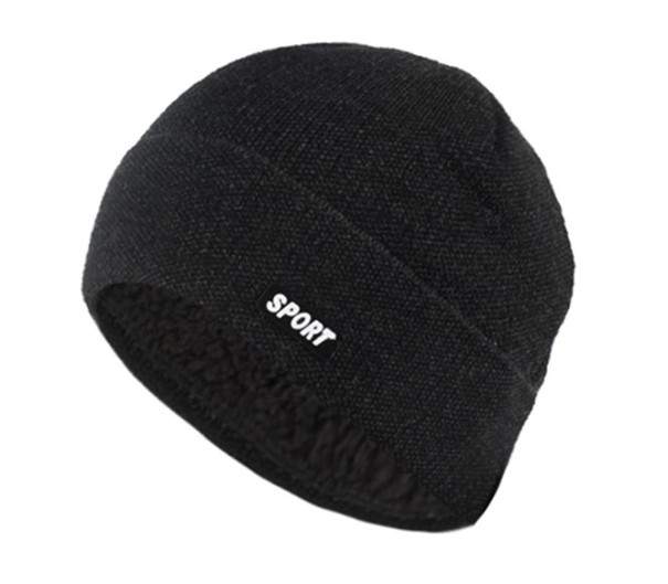 Herre vinterhue SPORT sort