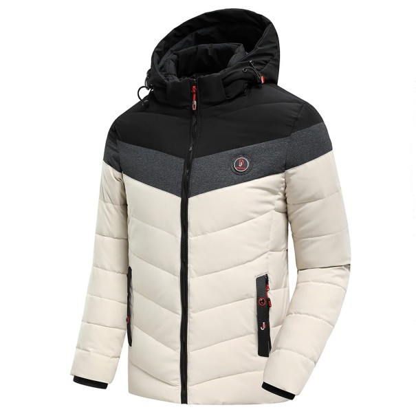 Herre vinterjakke A1741 beige XXS