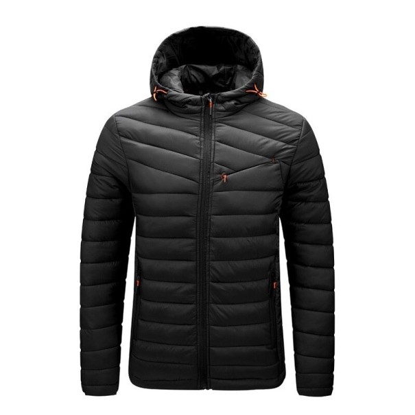 Herre vinterjakke F1139 sort XS