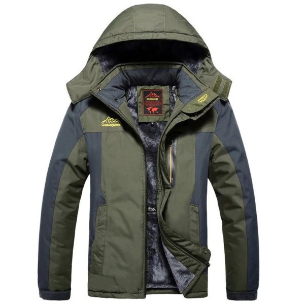Herre vinterjakke S57 armygrøn 3XL