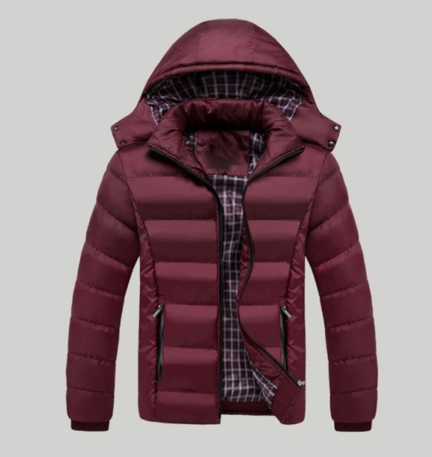 Herre vinterjakke Sammy J2630 vinrød 3XL