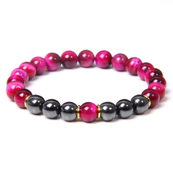 Herrearmbånd med perler H660 19 cm 7