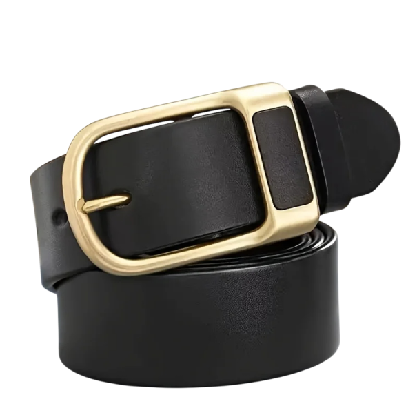 Herrebælte i PU-læder 120 x 3,8 cm Klassisk bælte med metalspænde Elegant modetilbehør til bukser Justerbar længde Stil til mænd sort