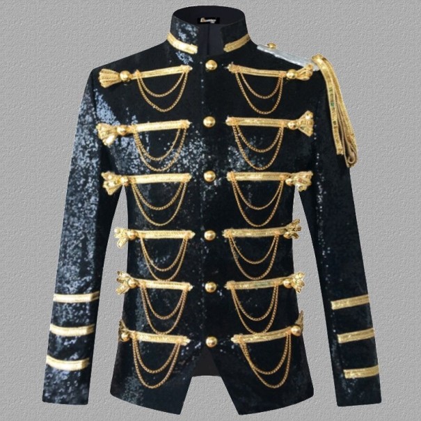 Herreblazer med krave A2650 sort XXS