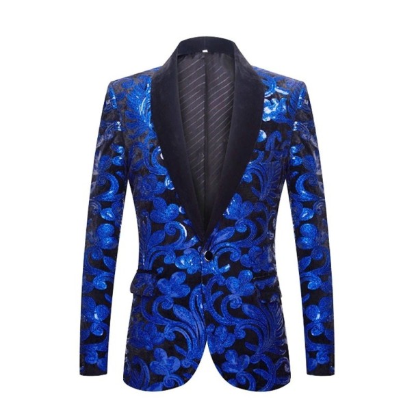 Herreblazer med pailletter L