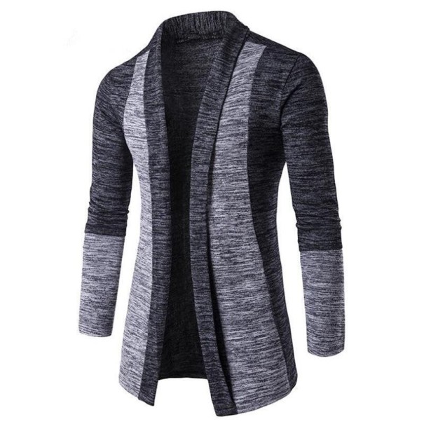Herrecardigan F285 mørkegrå S