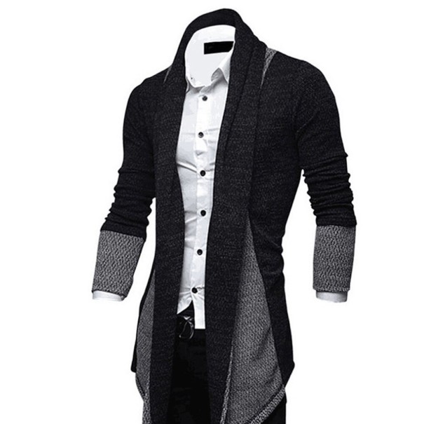 Herrecardigan F303 mørkegrå S