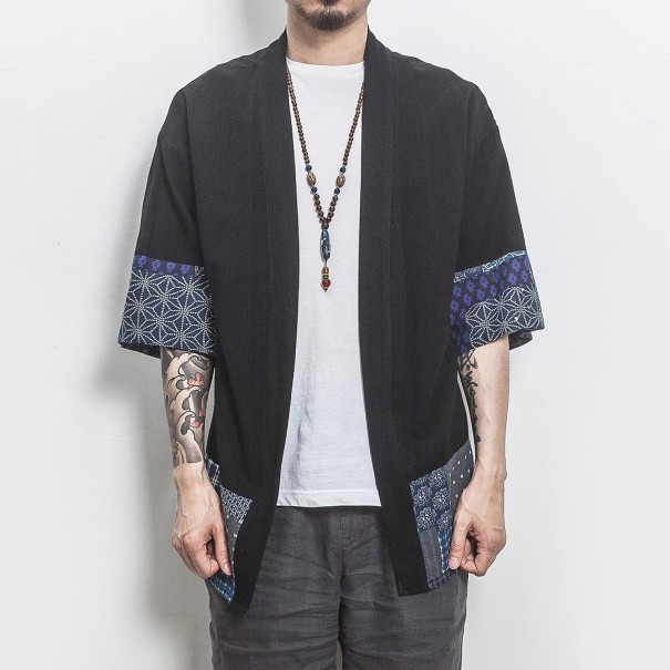 Herrecardigan F726 sort XS