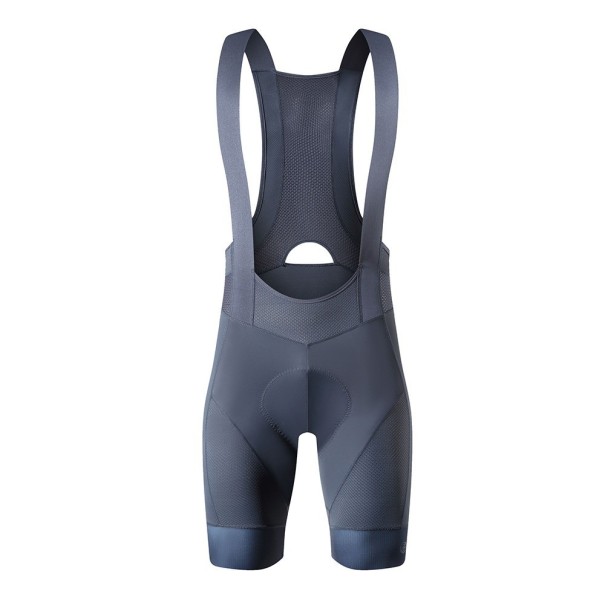 Herrecykelshorts med bibs mørkegrå M