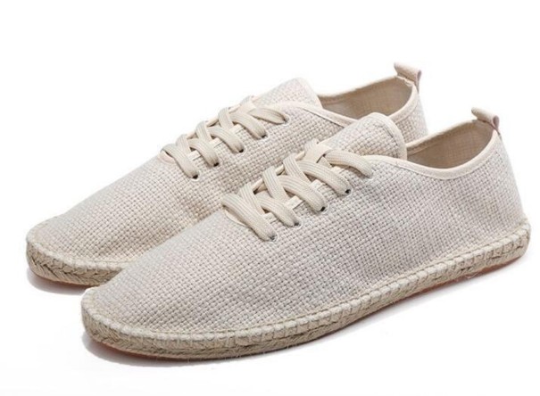 Herreespadriller i lærred khaki 40