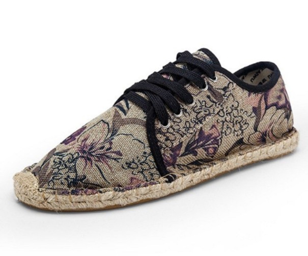Herreespadriller med blomster J2113 lilla 41