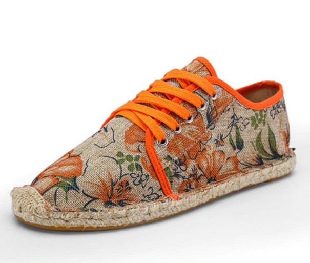Herreespadriller med blomster J2113 orange 39