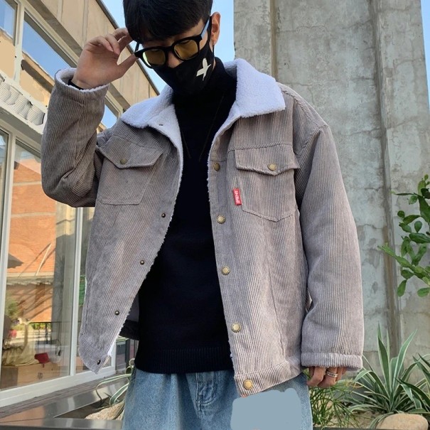 Herrefløjlsjakke A2012 grå S Herrefløjlsjakke A2012 grå S