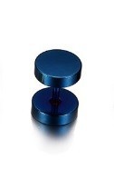 Herrehåndvægtsøreringe J2943 modrá 8 mm
