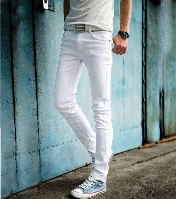Herrejeans - Hvide 25
